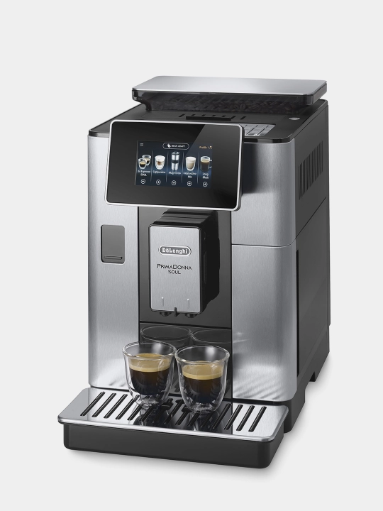 Qahva mashinasi DeLonghi ECAM610.75.MB, Bean Adapt, 4,3″ displey bilan