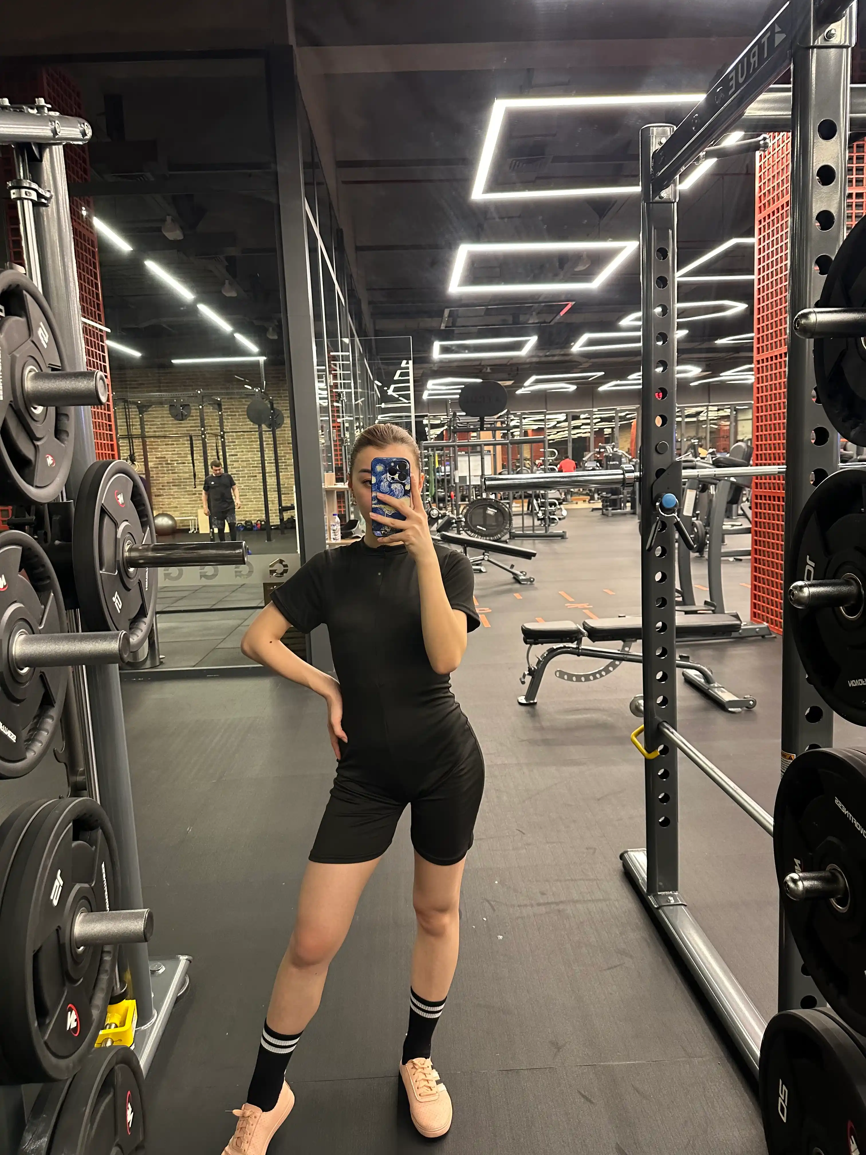 Ayollar sport kombinezoni, yoga va fitnes uchun, cho'ziluvchan sport kostyumi, qora, S–L