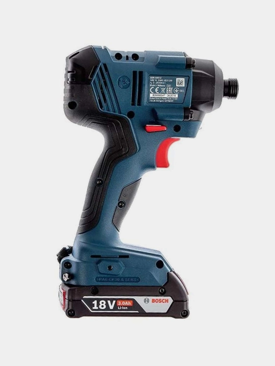 Аккумуляторный ударный гайковерт Bosch GDR 180-Li 2x3 a,h