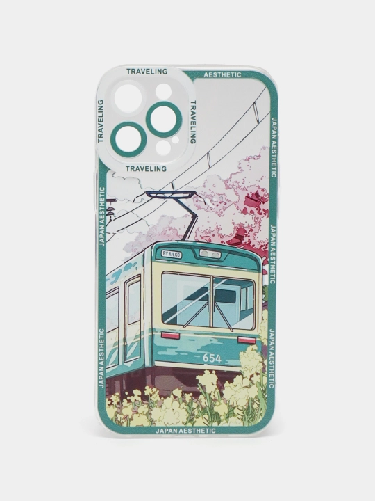 Silikonli g'ilof iPhone 11, 12, 13, 14, Pro, Pro Max uchun, Anime, Yapon uslubida - 