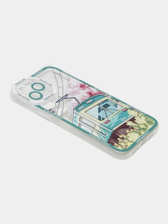 Силиконовый чехол на iPhone 11, 12, 13, 14, Pro, Pro Max, Аниме, в японском стиле