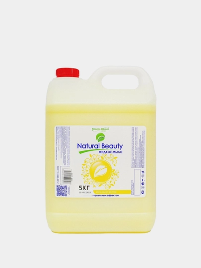 Suyuq sovun Natural Beauty, antibakterial ta'sirga ega sariq, 5 kg