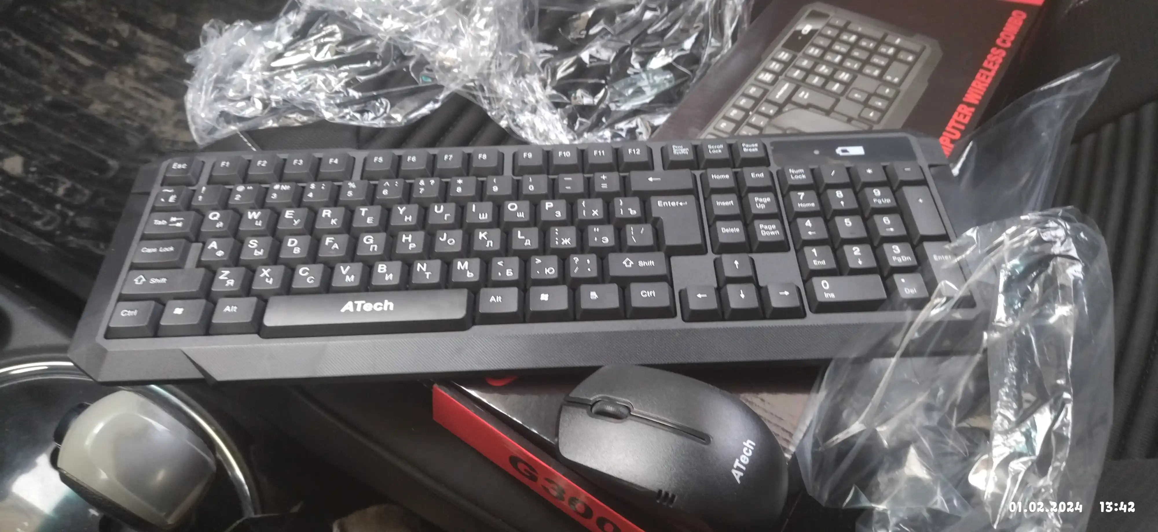 Комплект из клавиатуры и мышки ATECH G300