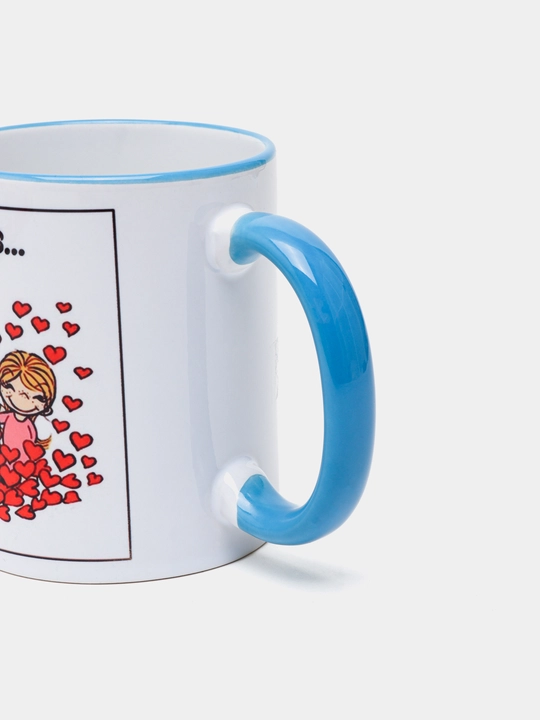 Sevishganlar uchun sovg'a krujkalari "Love is", 330 ml