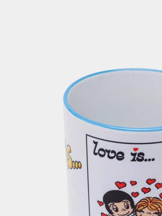 Sevishganlar uchun sovg'a krujkalari "Love is", 330 ml