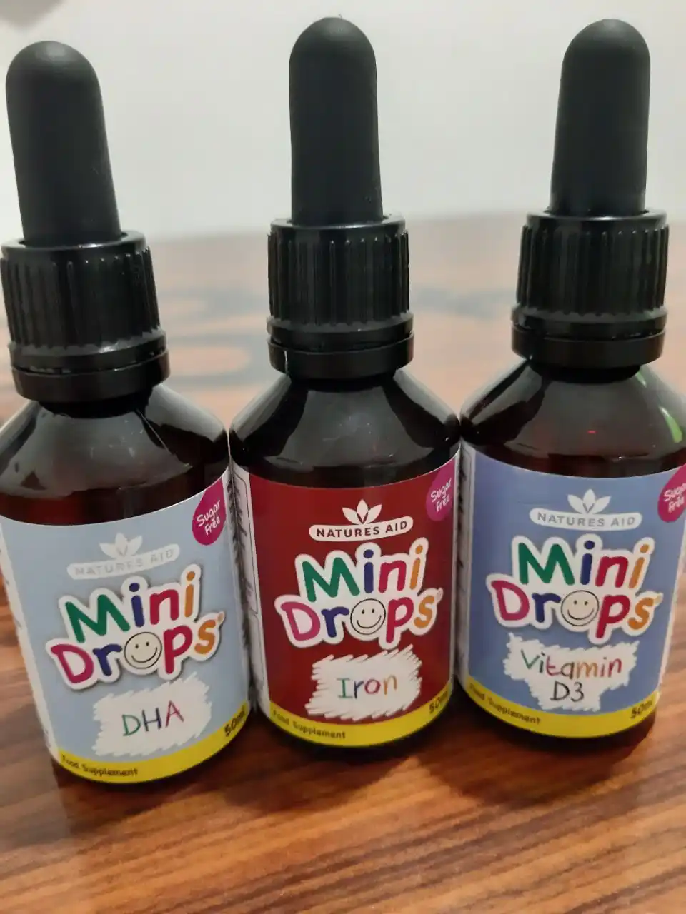 Natures Aid Мини Дропс ДГК (Омега-3) Витамины мини капли, 50 мл