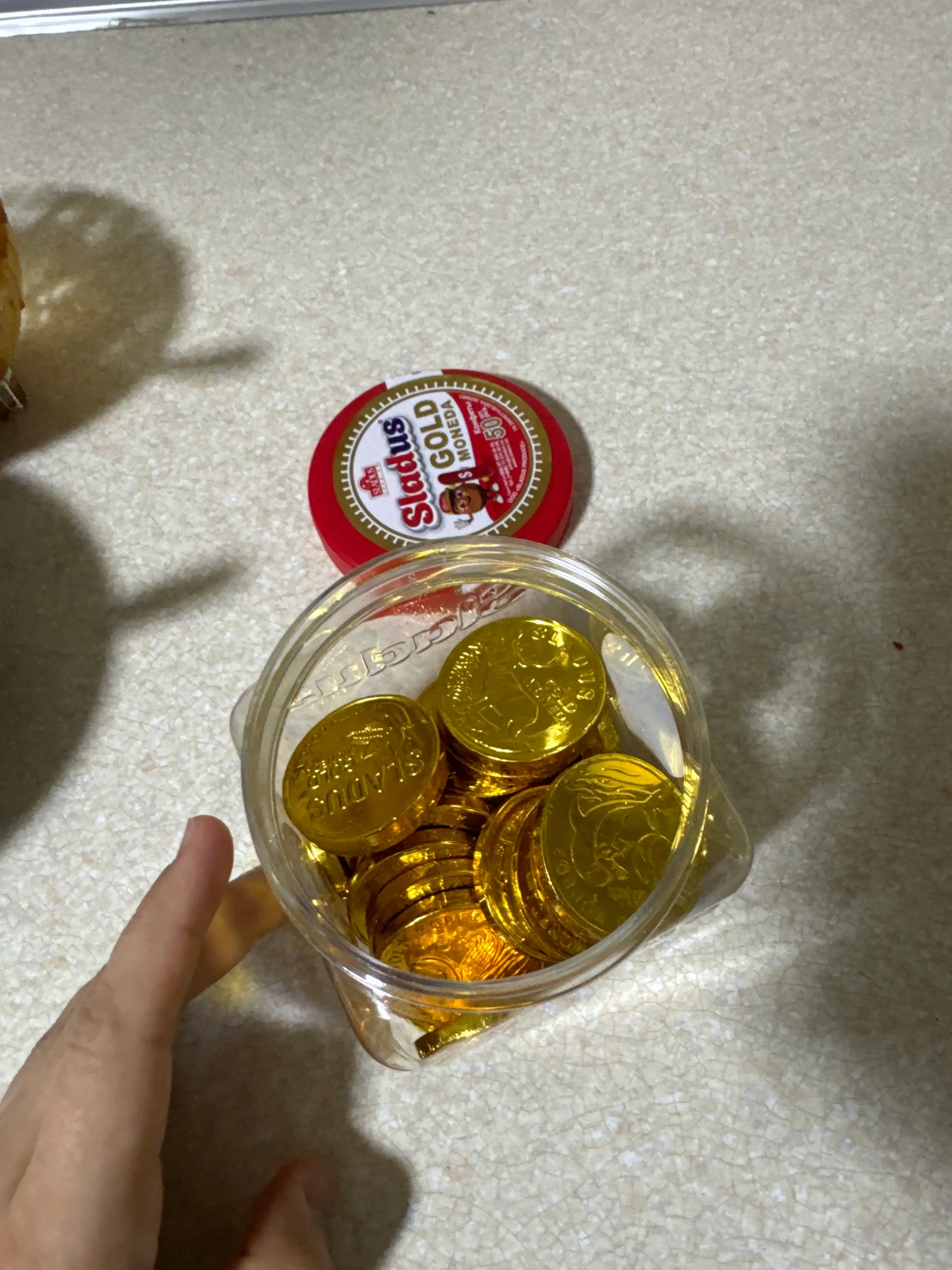 Tangalar shaklidagi sutli shokolad, Sladus Gold Moneda, 300 gr