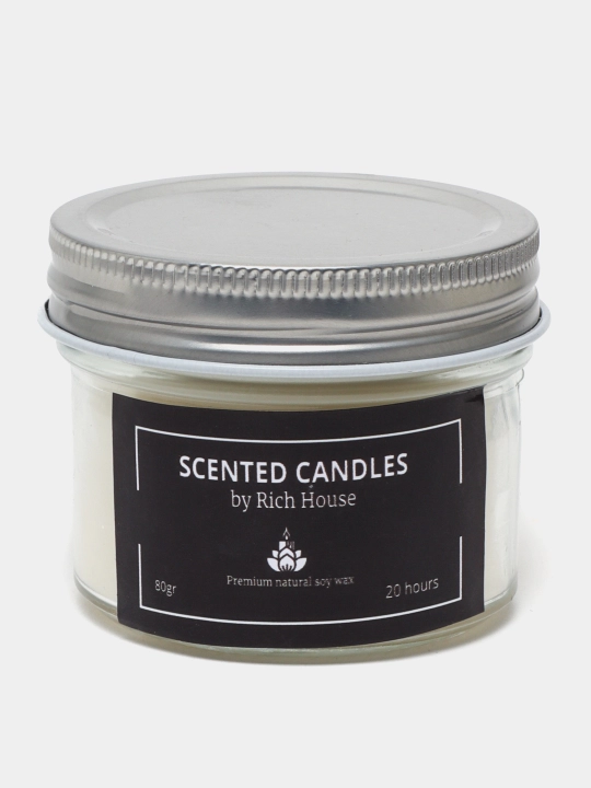 Xushbo'y hidli sham Scented Candle, efir moylari bilan, chirsildoq effekti bilan - 