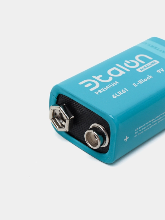 Батарейка Etalon (Эталон) 9V (6LR61) щелочная — микрофоны, пульты, детекторы