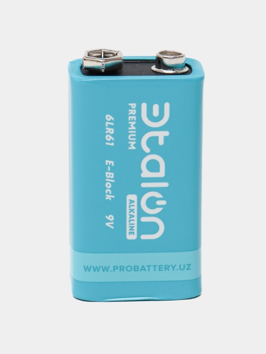 Батарейка Etalon (Эталон) 9V (6LR61) щелочная — микрофоны, пульты, детекторы