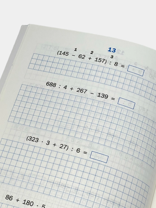 Matematika bo'yicha mashg'ulotlar to'plami 1-2-3-4-sinf