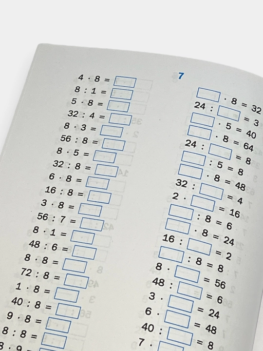 Matematika bo'yicha mashg'ulotlar to'plami 1-2-3-4-sinf