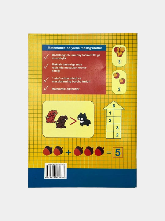 Matematika bo'yicha mashg'ulotlar to'plami 1-2-3-4-sinf