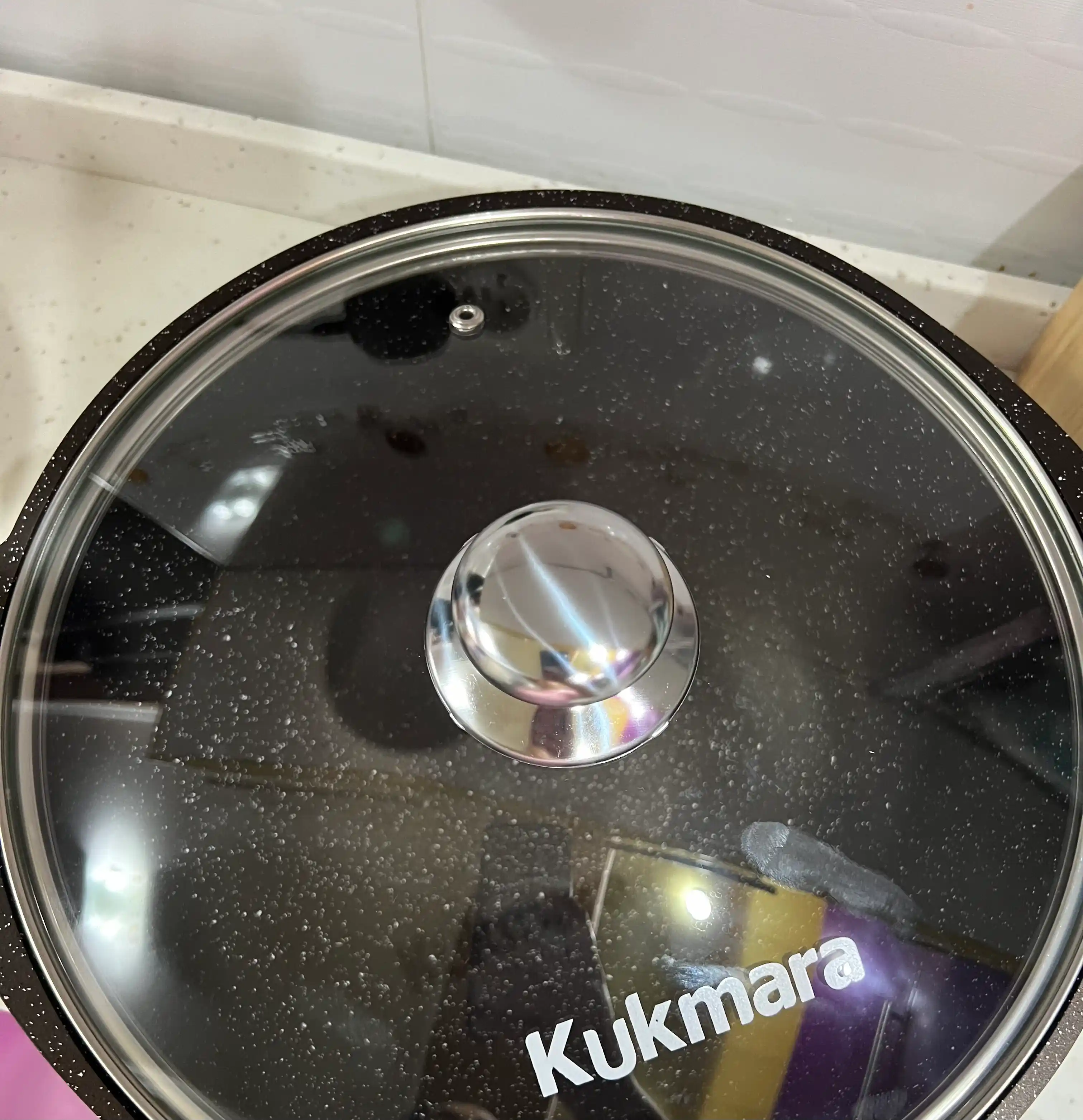 Казан для плова с антипригарным покрытием с крышкой Kukmara