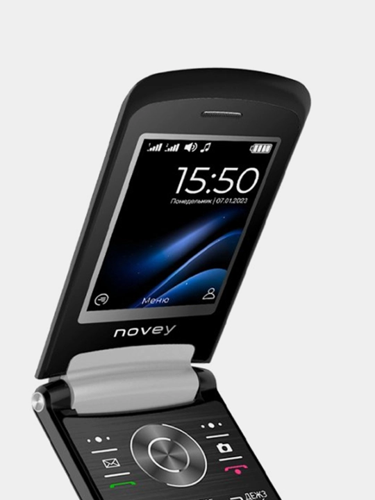 Мобильный телефон Novey Z550, раскладушка, IPS, 2 SIM, кнопочный телефон