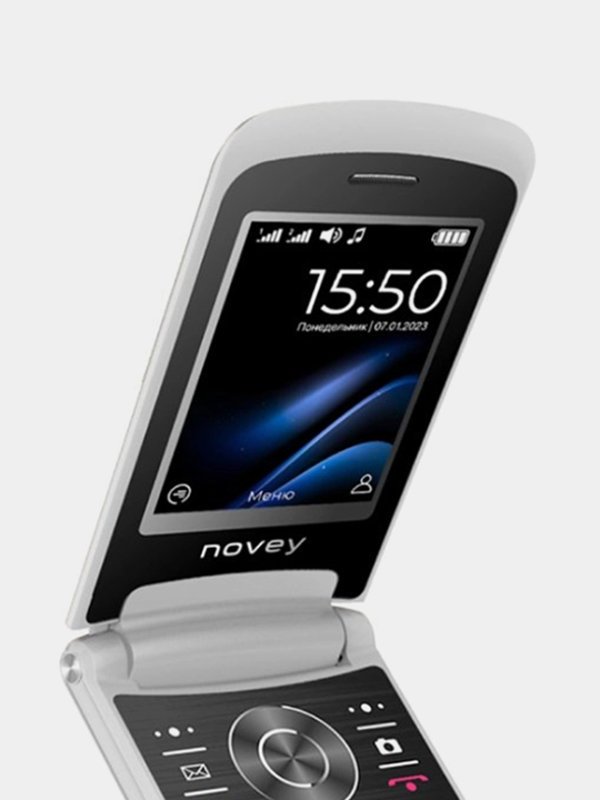 Мобильный телефон Novey Z550, раскладушка, IPS, 2 SIM, кнопочный телефон