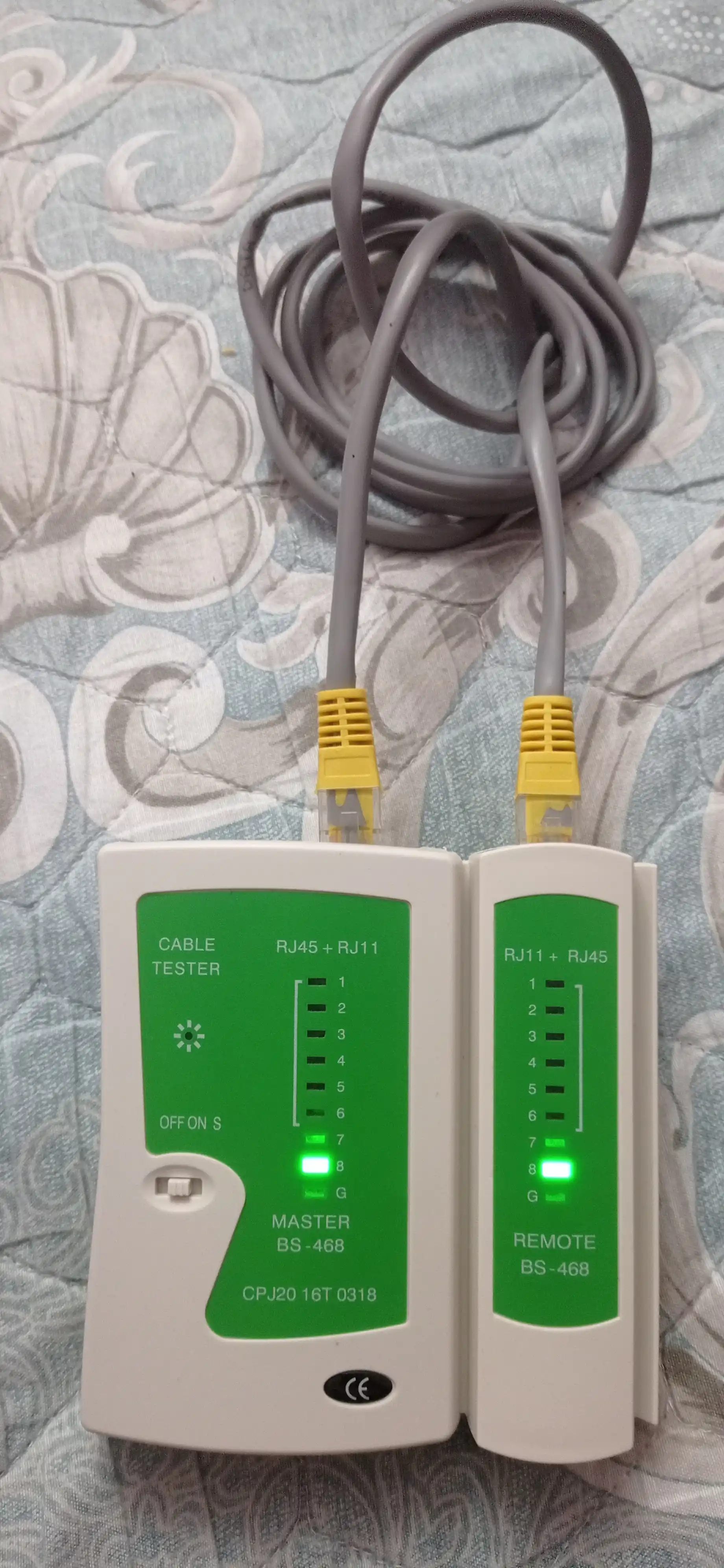 Лан тестер, для проверки сетевого кабеля RJ45 - RJ11