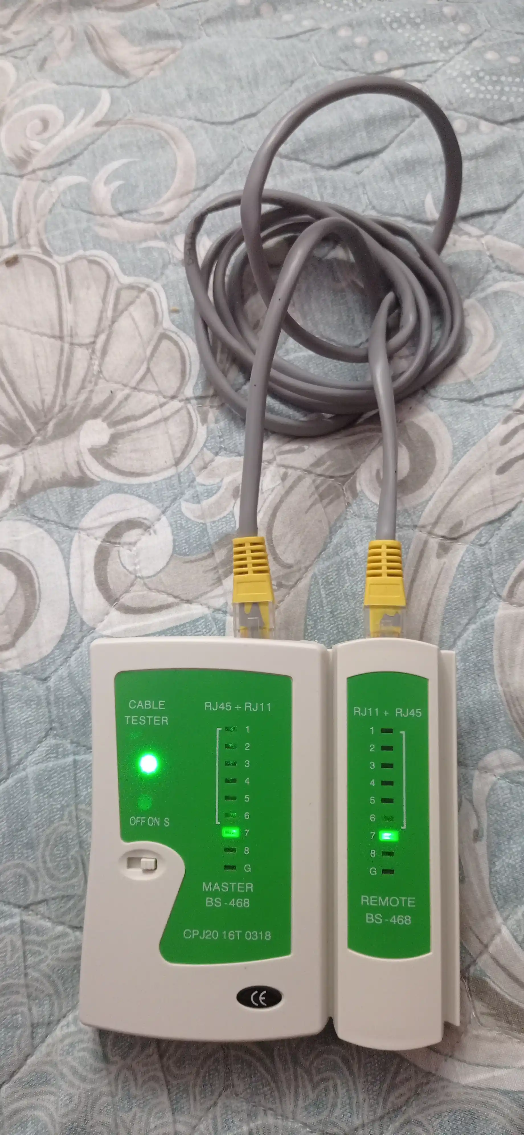 Лан тестер, для проверки сетевого кабеля RJ45 - RJ11