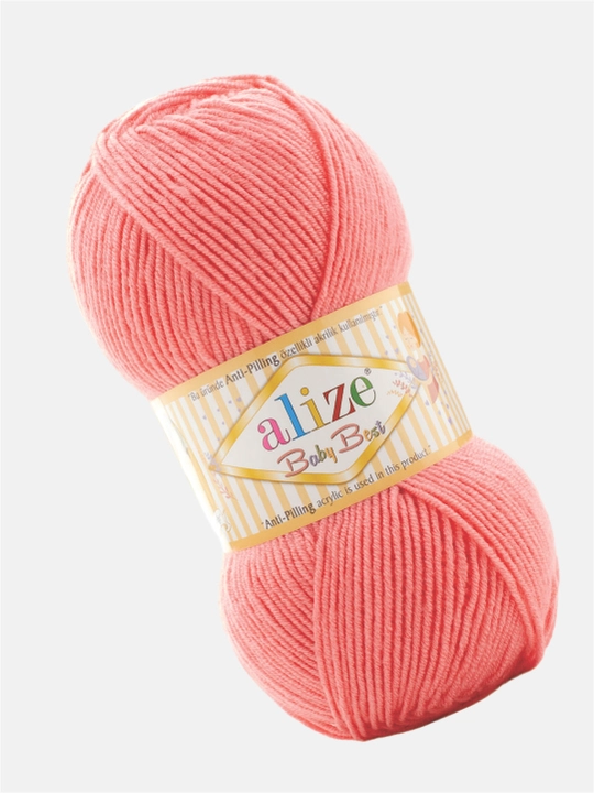 Нить для вязания Alize Baby best, 10% бамбук, 90% акрил 100 гр, 240 м