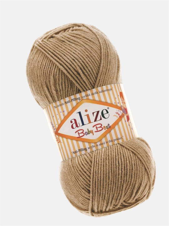 To'qish uchun ip Alize Baby best, 10% bambuk 90% akril, 100 gr, 240 metr