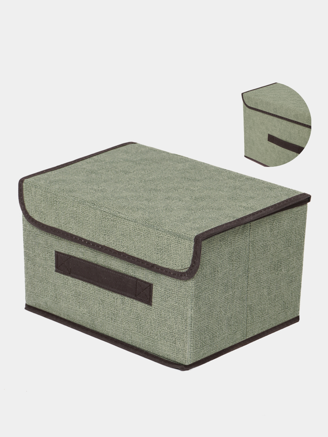 Коробка органайзер для хранения вещей, белья, складной тканевый ящик с ...