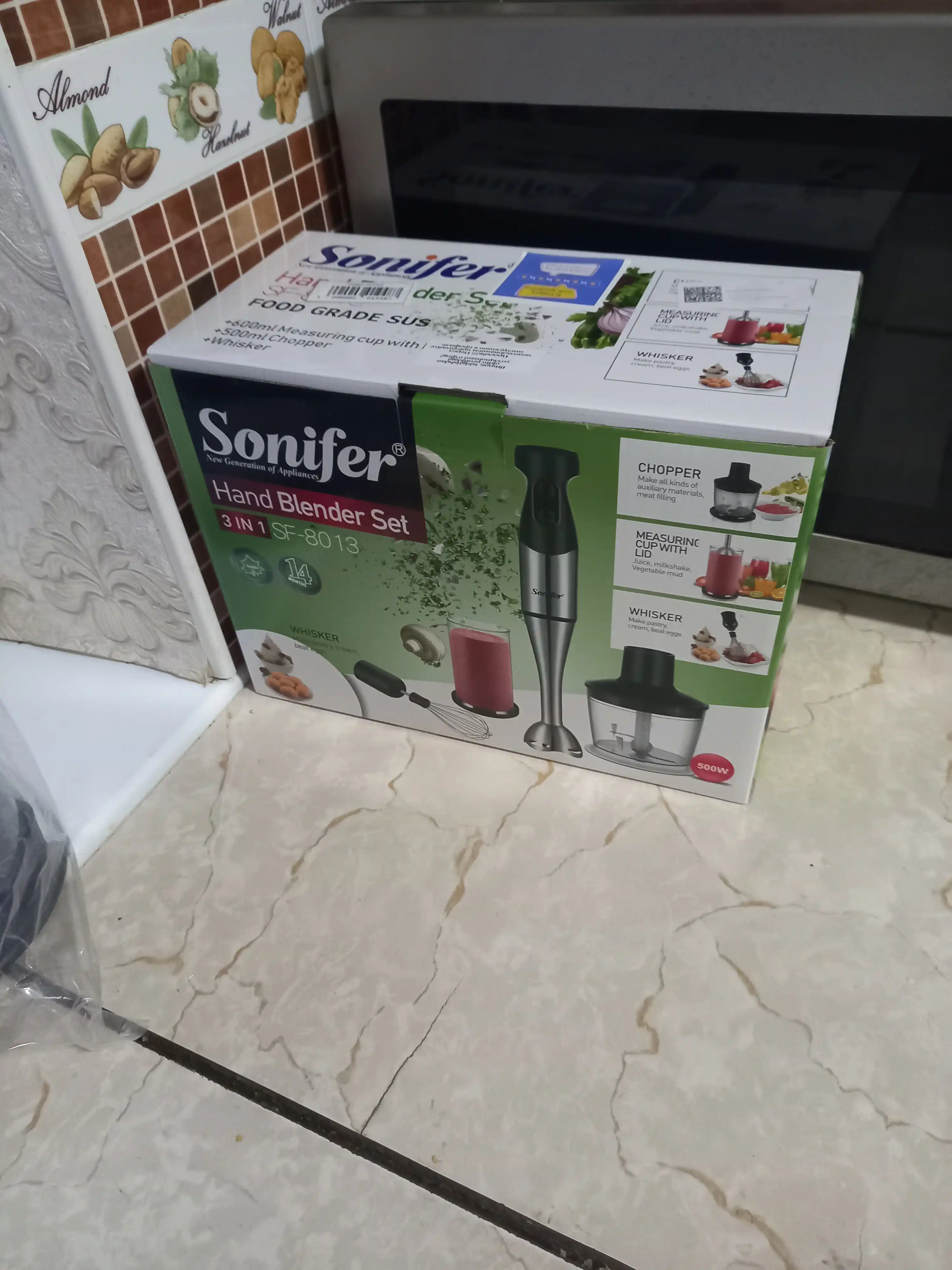 Qo'l blenderi Sonifer SF-8013 maydalagich, mikser, 4 tasi 1 da 