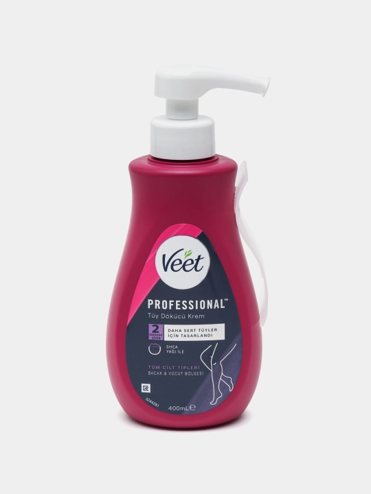 Крем для депиляции Veet Expert, масло ши и обогащен увлажняющим компонентом, 400 мл - 