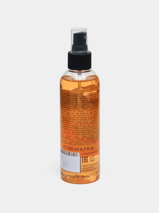 Mandarin va oq gul" parfyumlangan tana spreyi, 200 ml