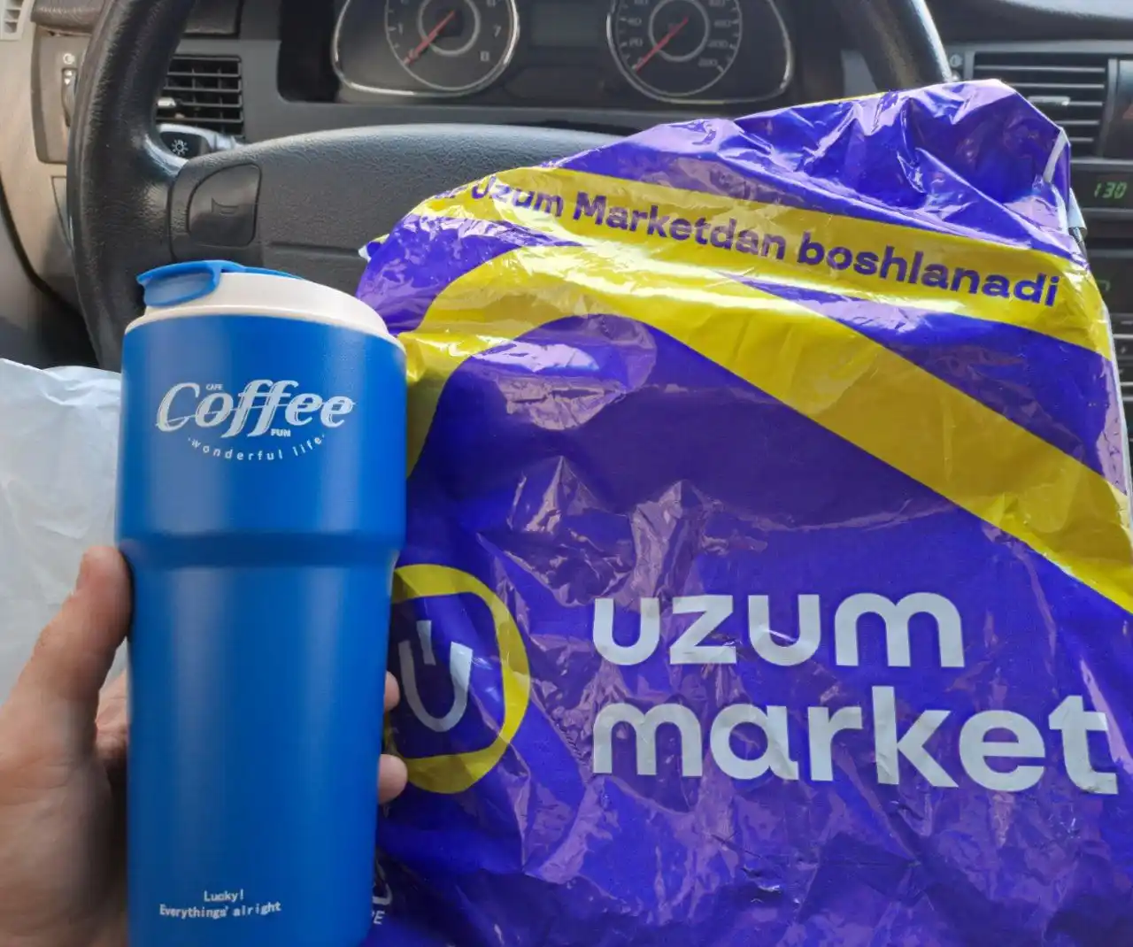 Termo krujka "Coffee" sovuq va issiq ichimliklar uchun, mashinada yoki ishda