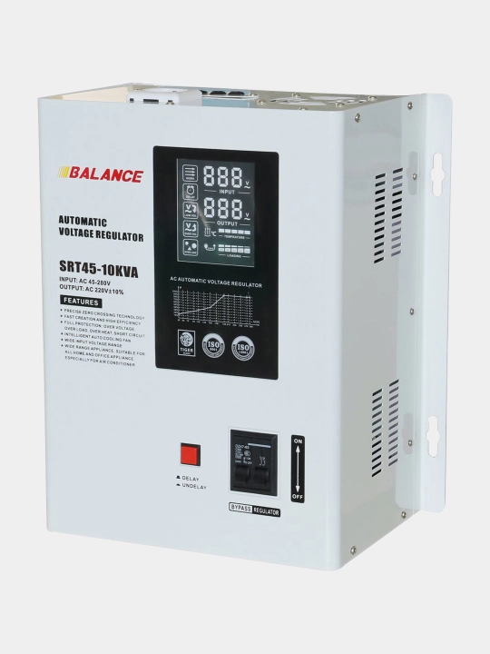Kuchlanish stabilizatori Balance 10 kVA, releli, 45-280V
