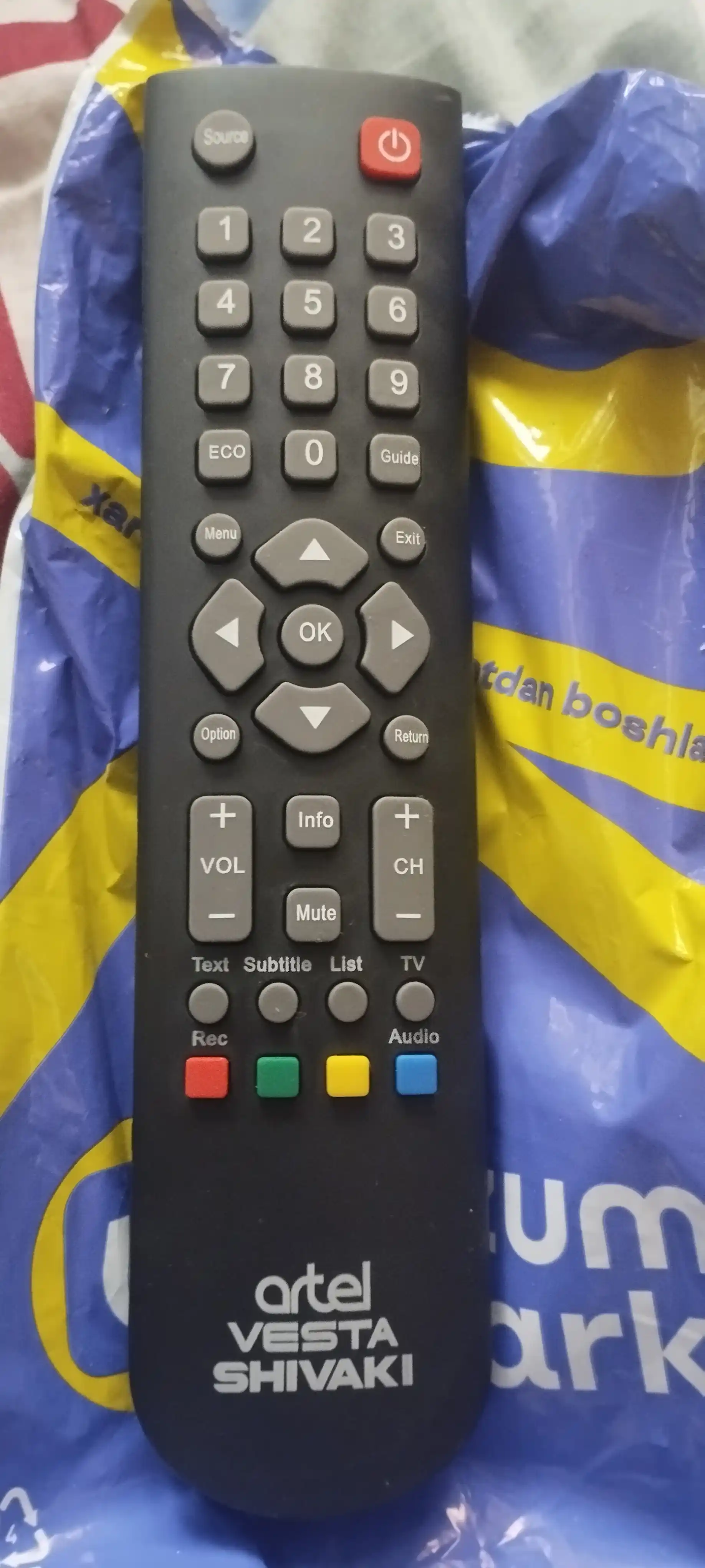 Универсальный пульт для телевизоров Artel, Shivaki, Vesta