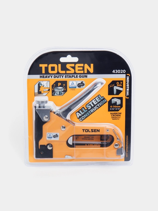 Mebel uchun qurilish stepleri, 0.7 mm, 4-14 mm TOLSEN 43020 skoba urish pistoleti