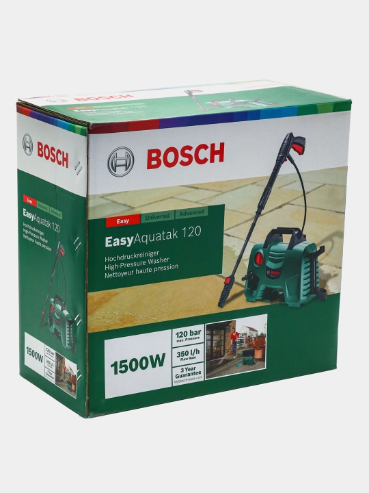 Мойка высокого давления Bosch EasyAquatak 120: 120 бар, 1500 Вт – чистота без усилий