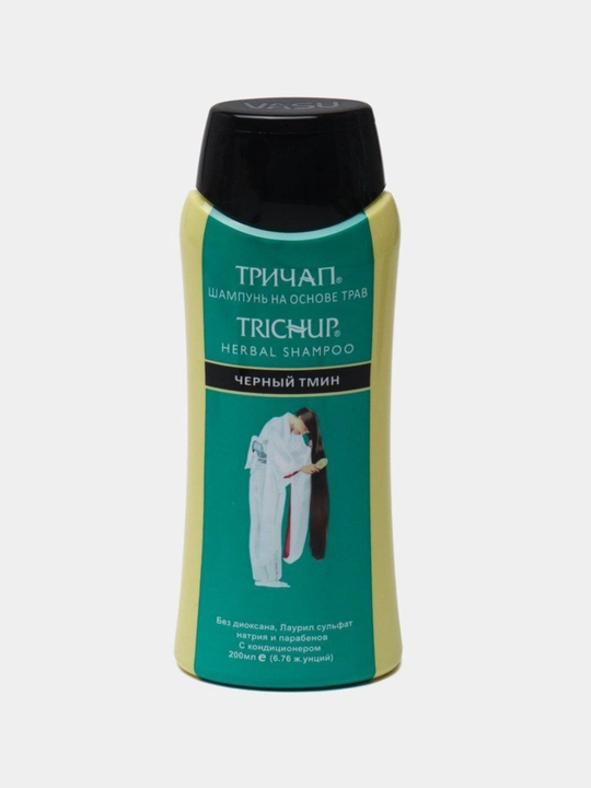 Trichup, черный тмин, шампунь на основе трав Herbal Shampoo, 200 мл