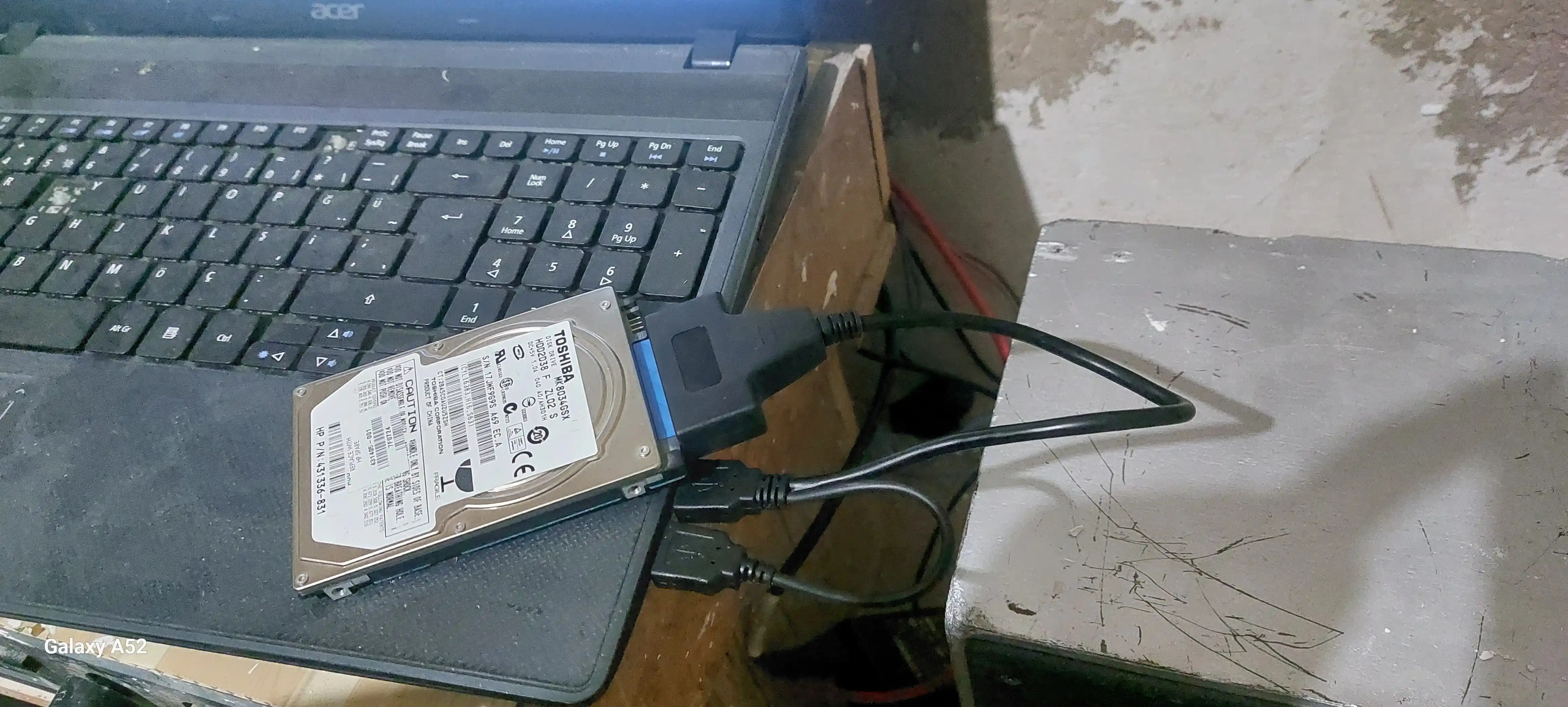 USB SATA adapteri, HDD, SSD 2.5 uchun