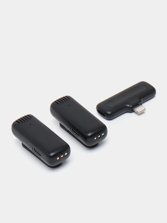IPhone va Android uchun Type-C va Lightning ulagichlari bilan jihozlangan 2 ta 1 da simsiz ilmoqli mikrofon