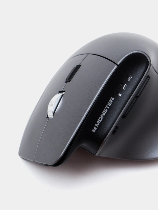 Monster m2 simsiz vertikal sichqoncha, ikki tomonlama BT va 2.4 hz ulanishi