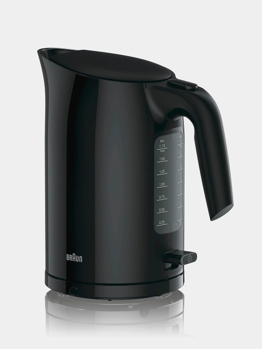 Braun WK3100 Black choynak, 2200 Vt, 1.7 l, avtomatik o‘chish, filtr, 360° baza, plastik