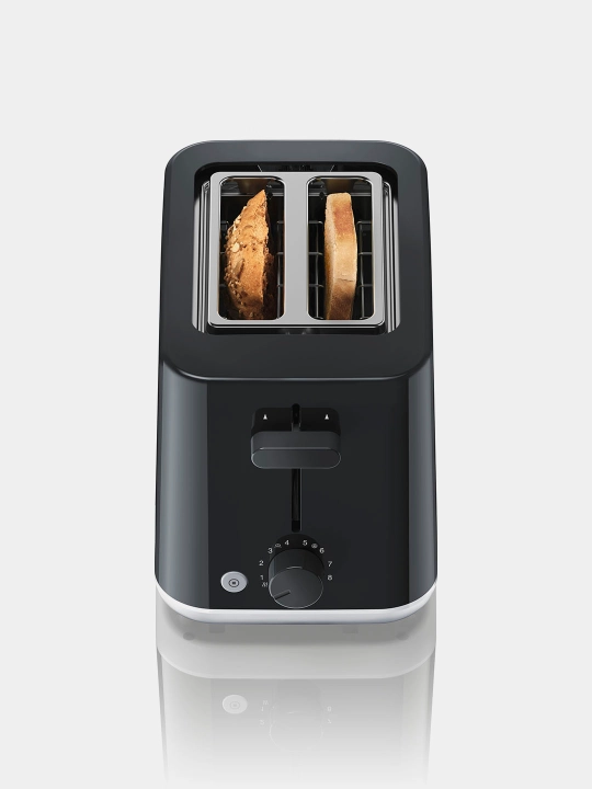 Braun HT1010BK TT toster, 2 tost, markazlash, isitish, muzdan tushirish, qoldiq patnis