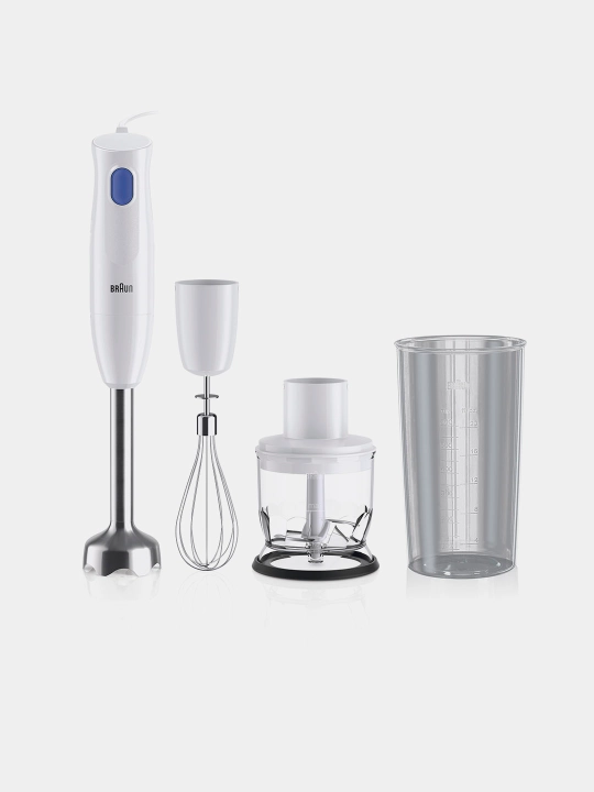 Qoʻl blenderi Braun MQ10.202MWH MultiQuick 1, 450 Vt, venchik va maydalagich bilan