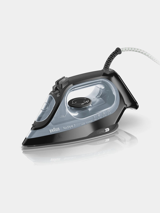 Dazmol Braun SI3055BK TexStyle 3, bug'li, 2400 Vt, FreeGlide 3D SuperCeramic