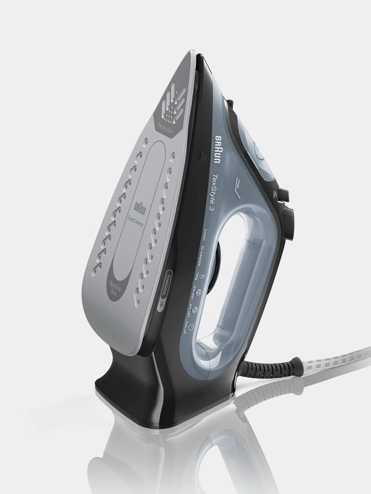 Dazmol Braun SI3055BK TexStyle 3, bug'li, 2400 Vt, FreeGlide 3D SuperCeramic