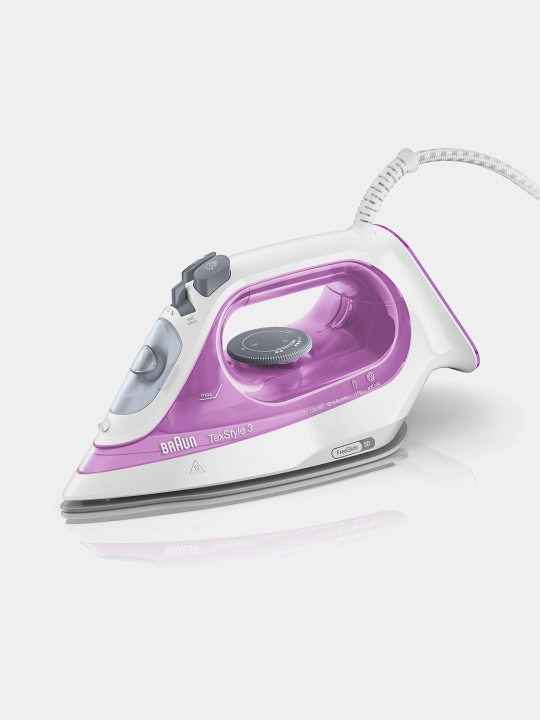 Dazmol Braun SI3030PU TexStyle 3, bug'li, 2300 Vt, keramik taglik, 140 g/min bug'