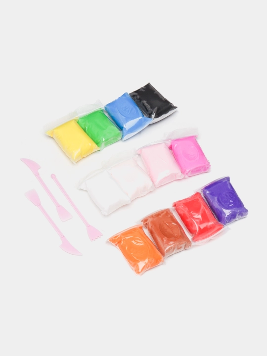 Bolalar uchun havo plastilini lepka uchun, yengil, o'quv o'yinchoq, 12 rang - 