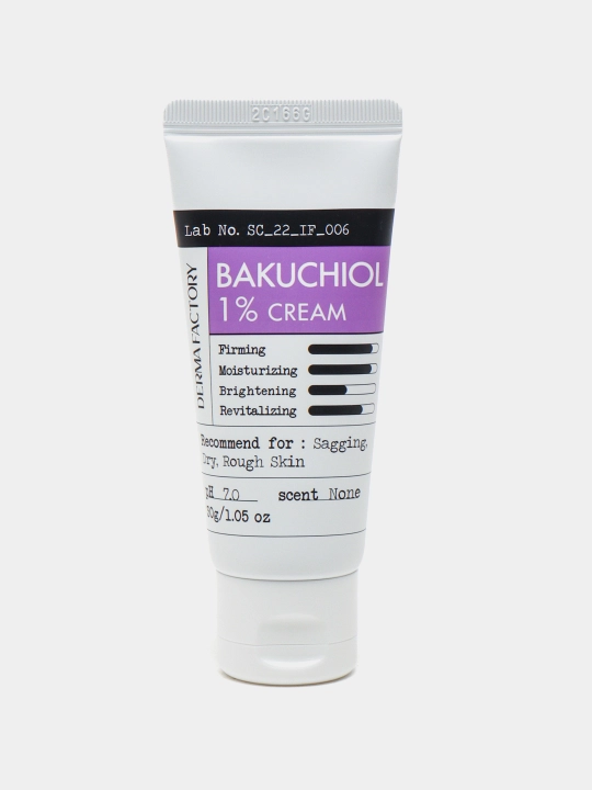Крем от морщин и пигментации с Бакучиолом Derma Factory Bakuchiol 1% Cream, 30 г