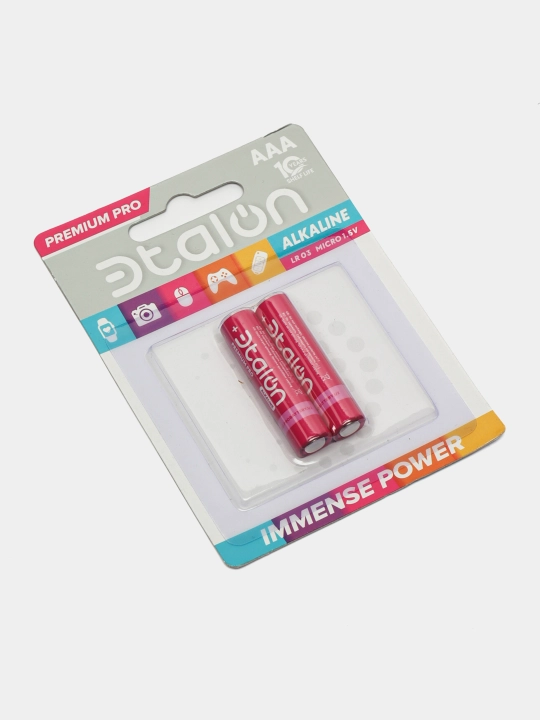 Батарейки Эtalon Alkaline Premium Pro Lr03 AAA 2*BL
