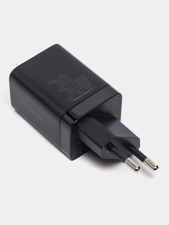 Сетевое зарядное устройство Baseus Super Si Pro Quick Charger USB + Type-C C+U 30W EU - 