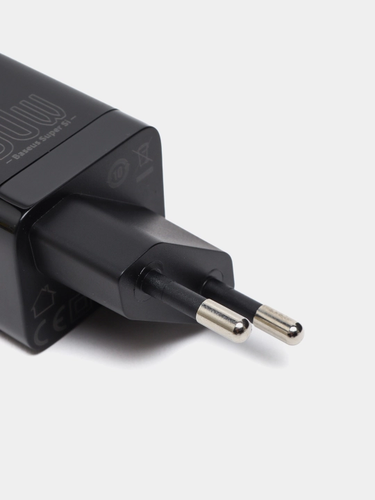 Сетевое зарядное устройство Baseus Super Si Pro Quick Charger USB + Type-C C+U 30W EU