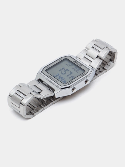 Исламские мужские наручные часы Qibla Watch 1763 — JSWARCH-SKM1763-БЕЛЫЙ
