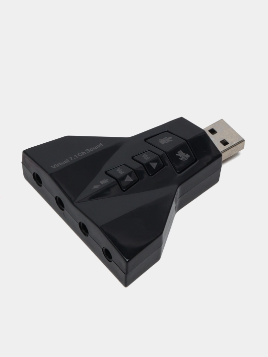 Внешний аудио адаптер 7.1 - канальный HD - звук USB - аудиокарта микрофонный - 